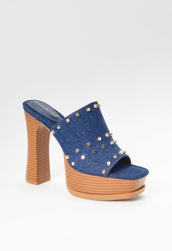 Katarina Heeled Sandal Dark Denim