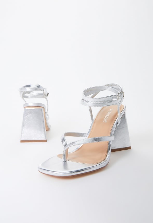 Ariana Heeled Sandal Silver