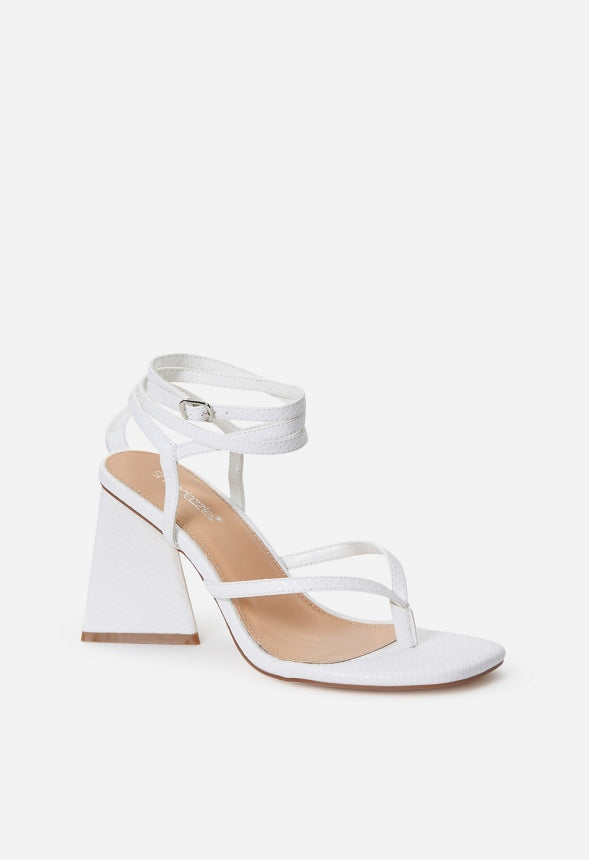 Ariana Heeled Sandal Bright White