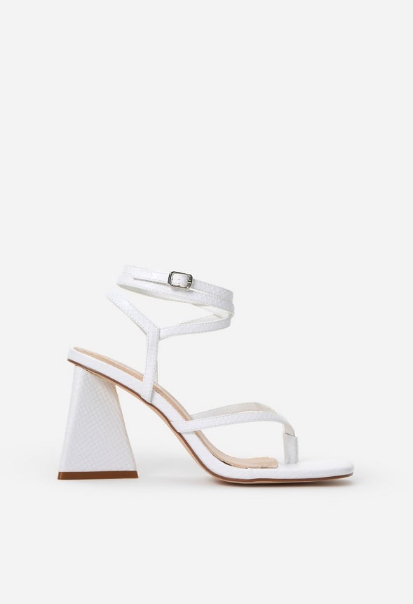 Ariana Heeled Sandal Bright White