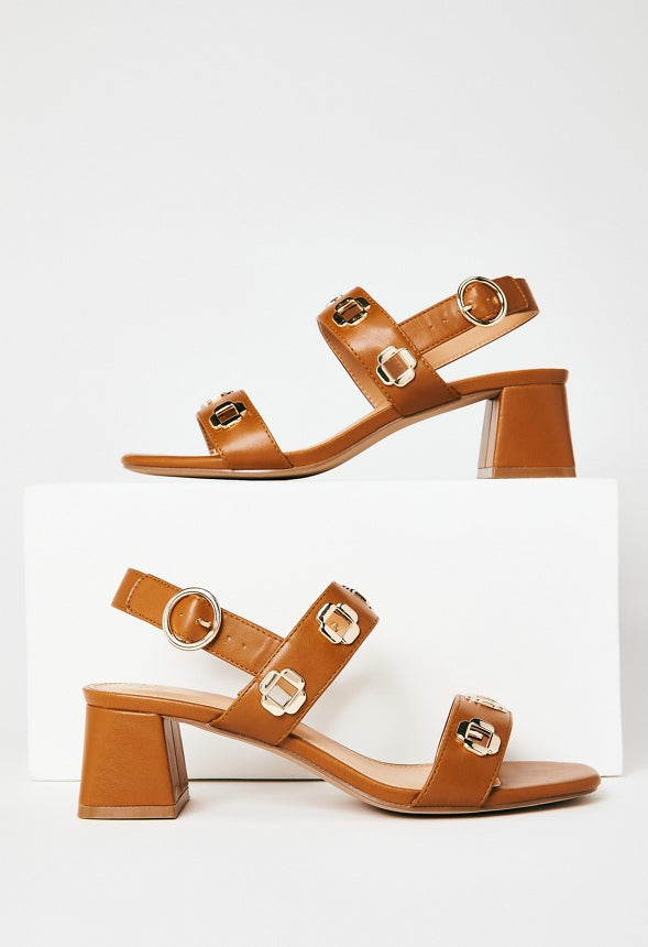 Rosaline Heeled Sandal Camel