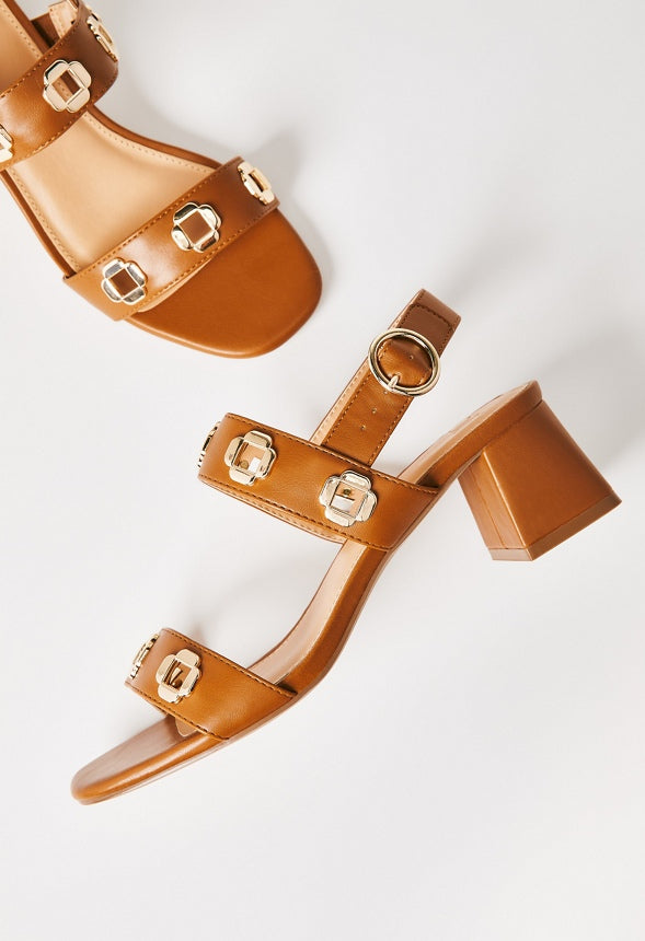Rosaline Heeled Sandal Camel