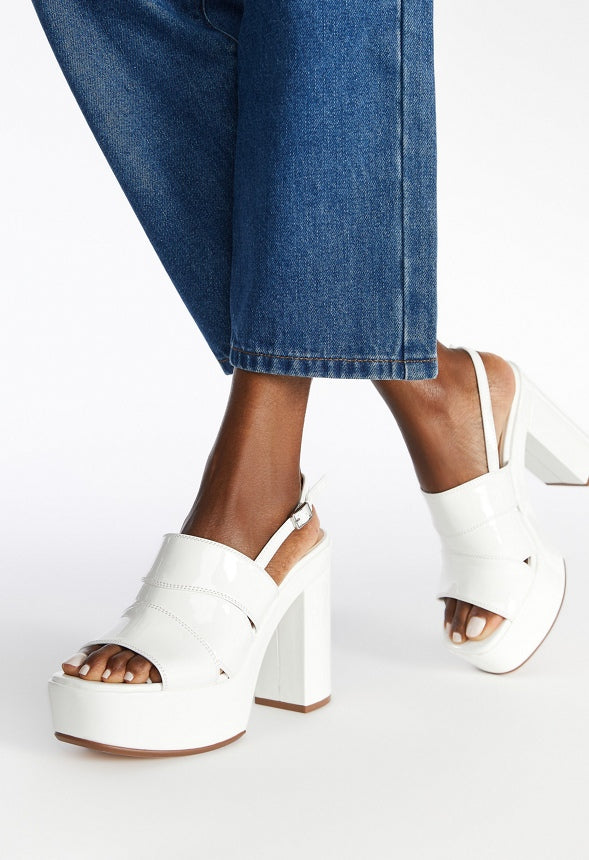 Etta Platform Sandal Bright White