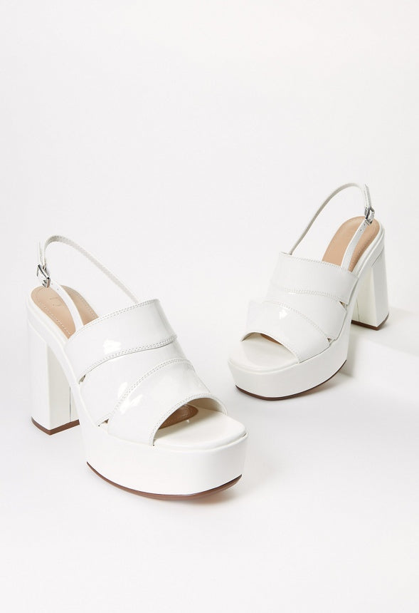 Etta Platform Sandal Bright White
