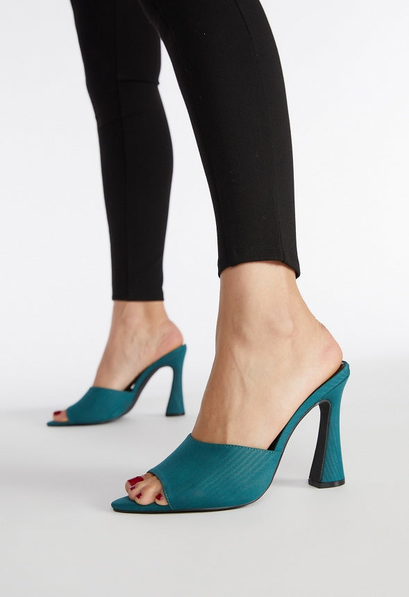 Mira Heeled Sandal Rain Forest