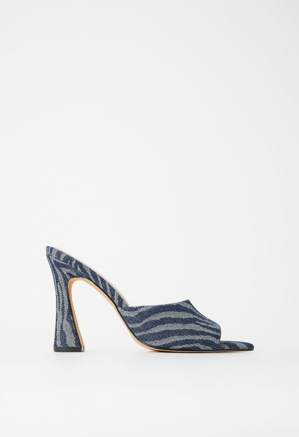 Mira Heeled Sandal Denim