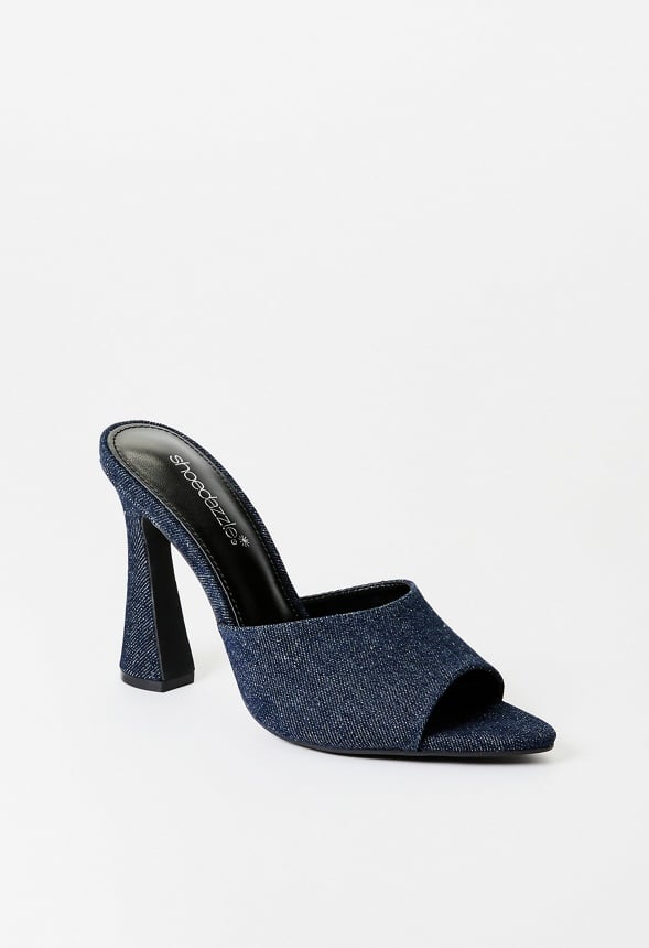 Mira Heeled Sandal Dark Denim