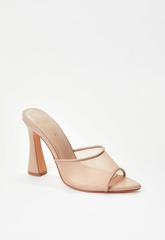 Mira Heeled Sandal New Nude