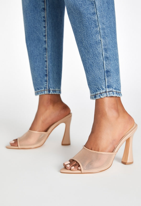 Mira Heeled Sandal New Nude