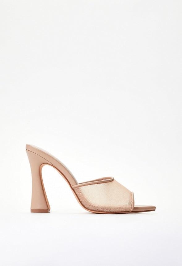Mira Heeled Sandal New Nude