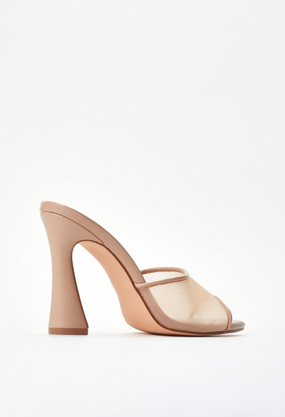 Mira Heeled Sandal New Nude
