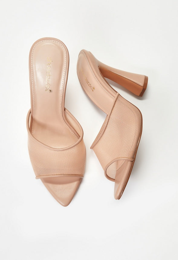 Mira Heeled Sandal New Nude