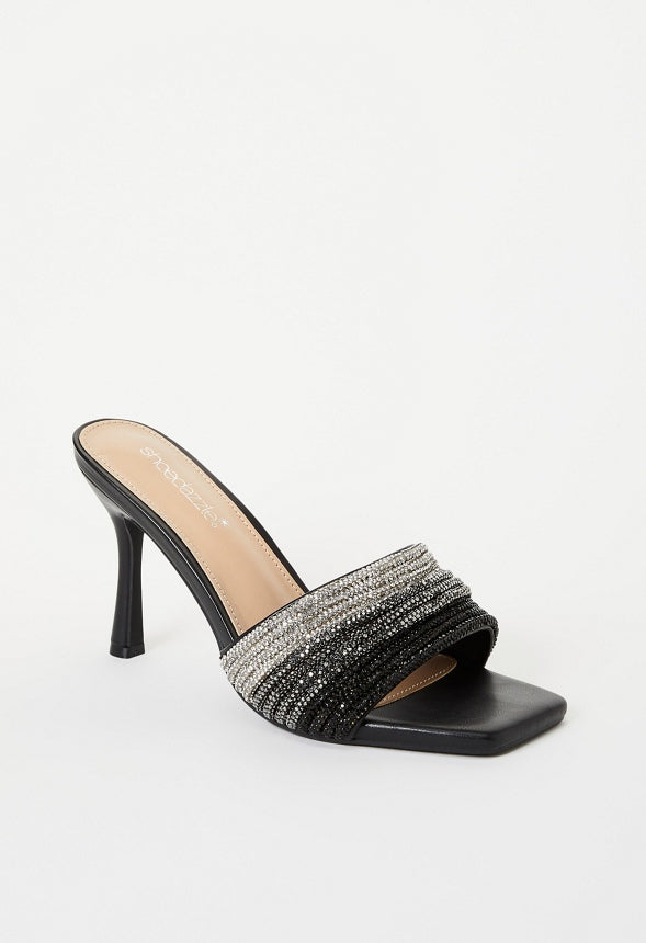Leia Heeled Sandal Black Multi