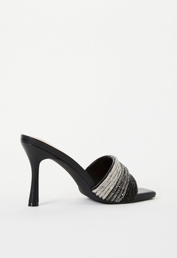 Leia Heeled Sandal Black Multi