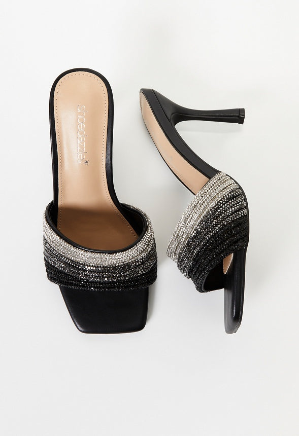 Leia Heeled Sandal Black Multi