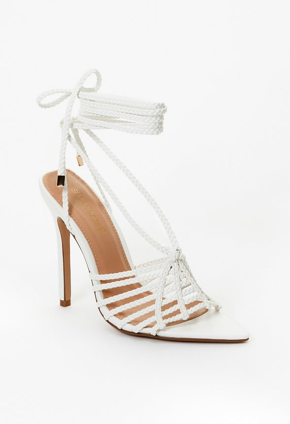 Corinna Heeled Sandal Bright White