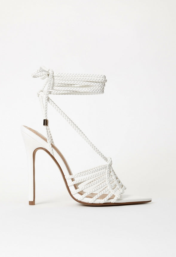 Corinna Heeled Sandal Bright White