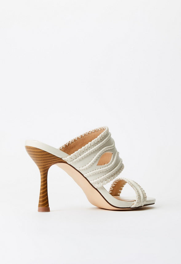 Suvi Heeled Sandal Birch White