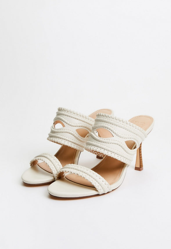 Suvi Heeled Sandal Birch White