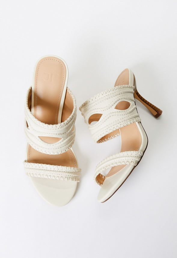 Suvi Heeled Sandal Birch White
