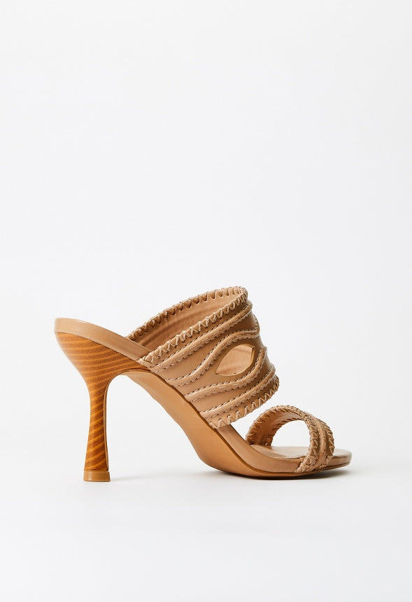Suvi Heeled Sandal Light Tan