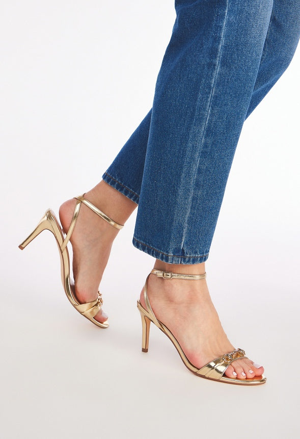 Auden Heeled Sandal Gold