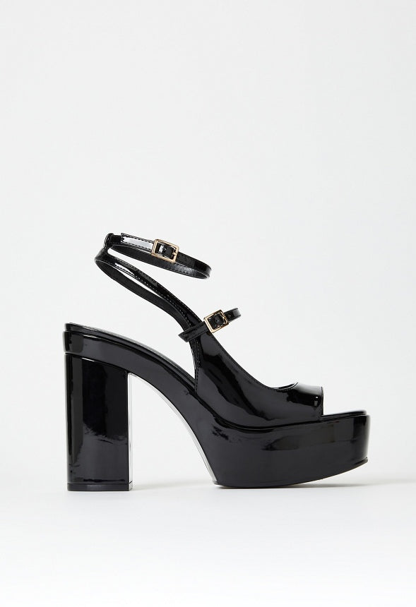 Ellis Platform Sandal Black
