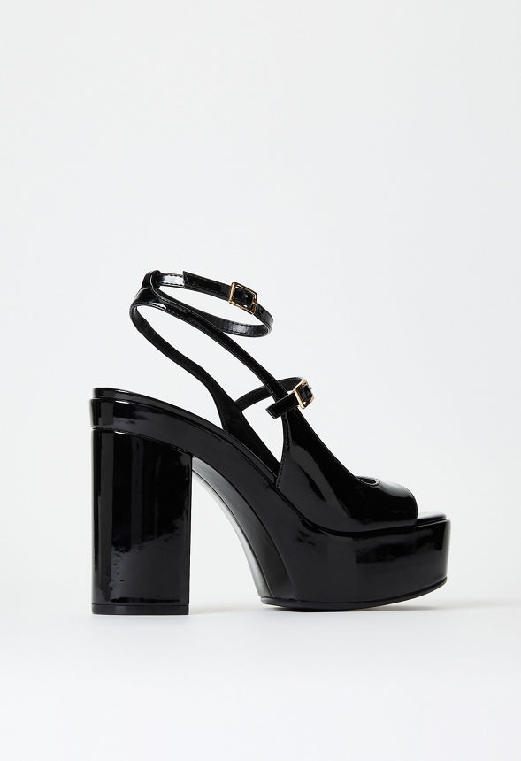Ellis Platform Sandal Black