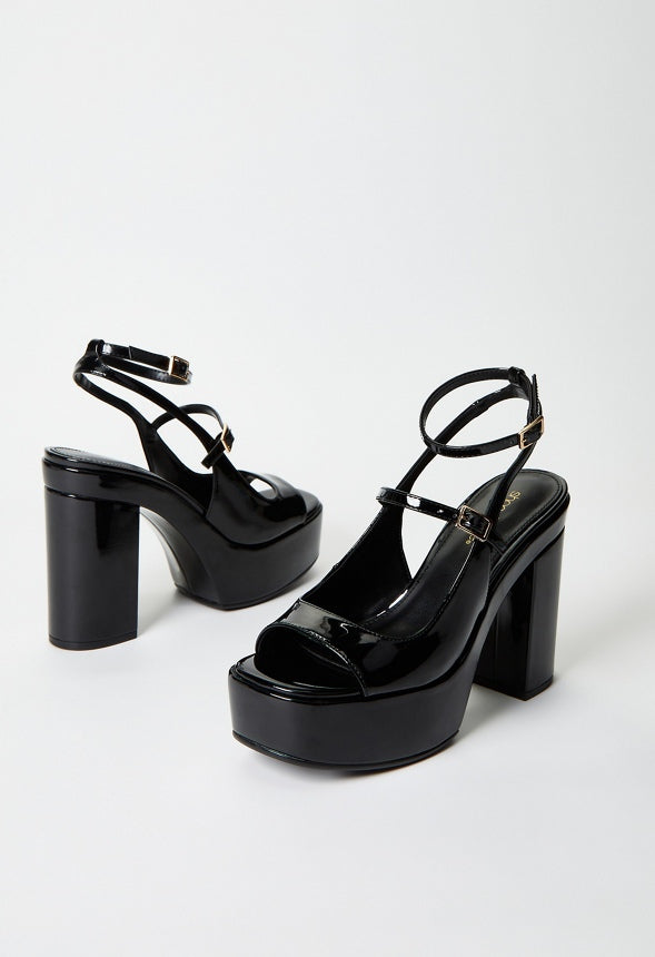 Ellis Platform Sandal Black