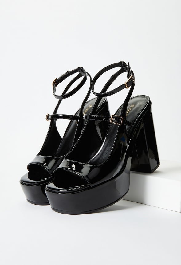 Ellis Platform Sandal Black