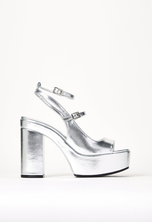 Ellis Platform Sandal Silver