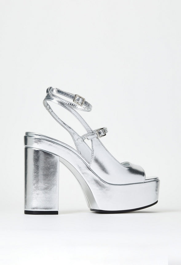 Ellis Platform Sandal Silver