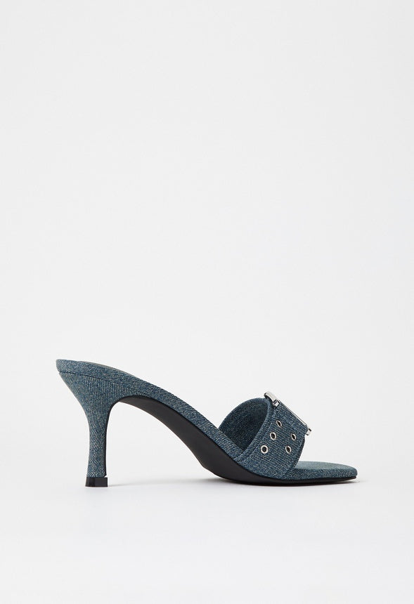Liberty Heeled Sandal Acid Blue