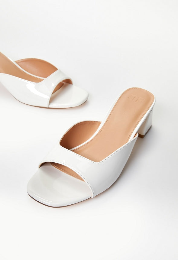Dafne Heeled Sandal Bright White