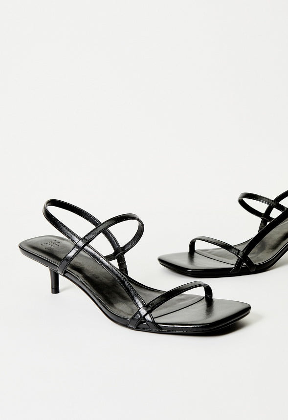 Nicole Heeled Sandal Black