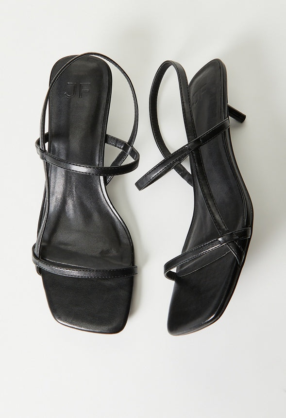 Nicole Heeled Sandal Black