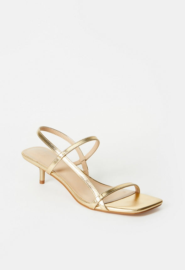 Nicole Heeled Sandal Gold