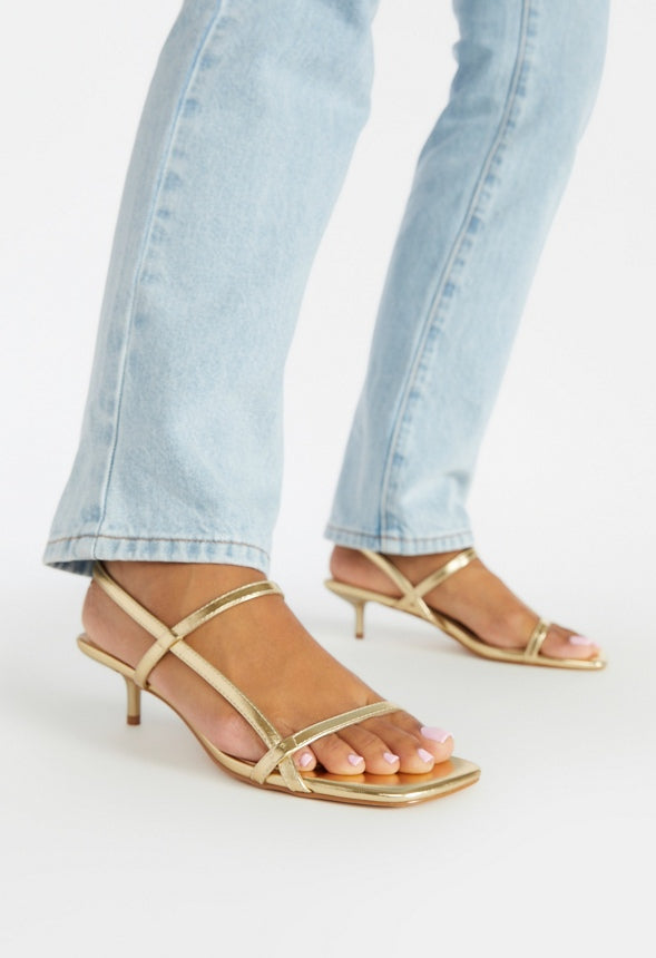 Nicole Heeled Sandal Gold