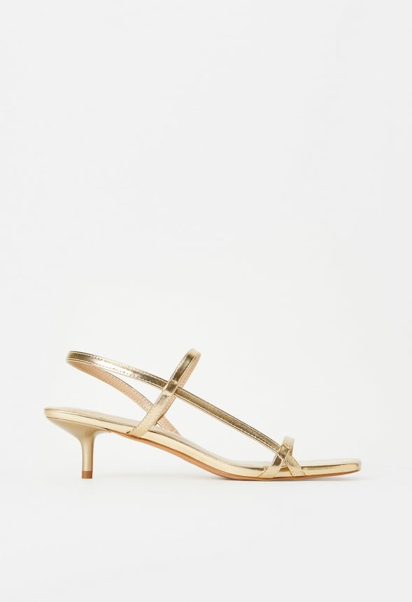 Nicole Heeled Sandal Gold