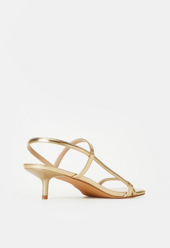 Nicole Heeled Sandal Gold