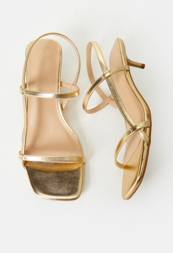Nicole Heeled Sandal Gold
