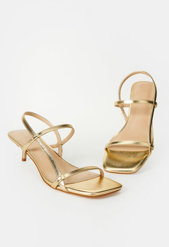 Nicole Heeled Sandal Gold