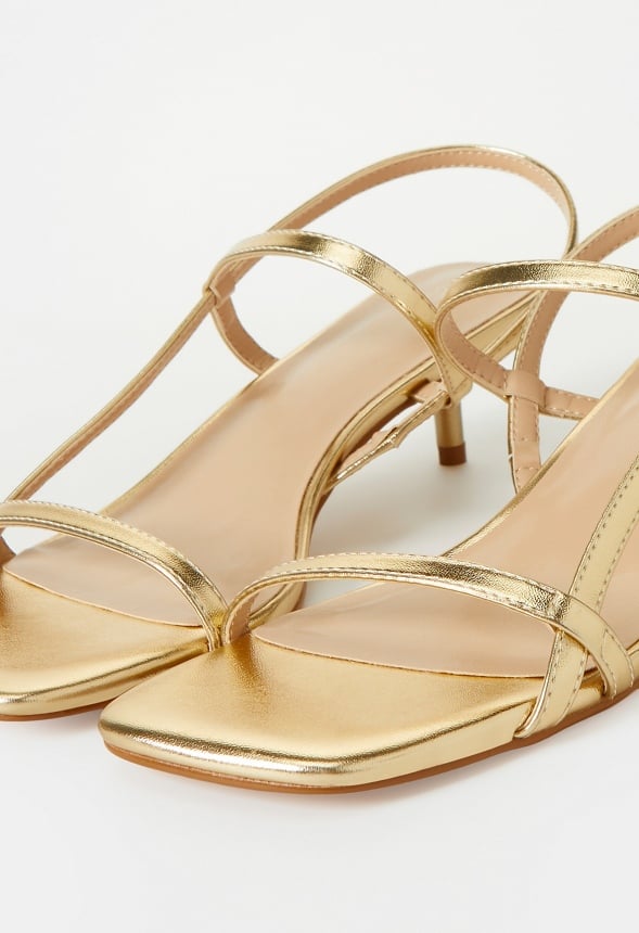 Nicole Heeled Sandal Gold