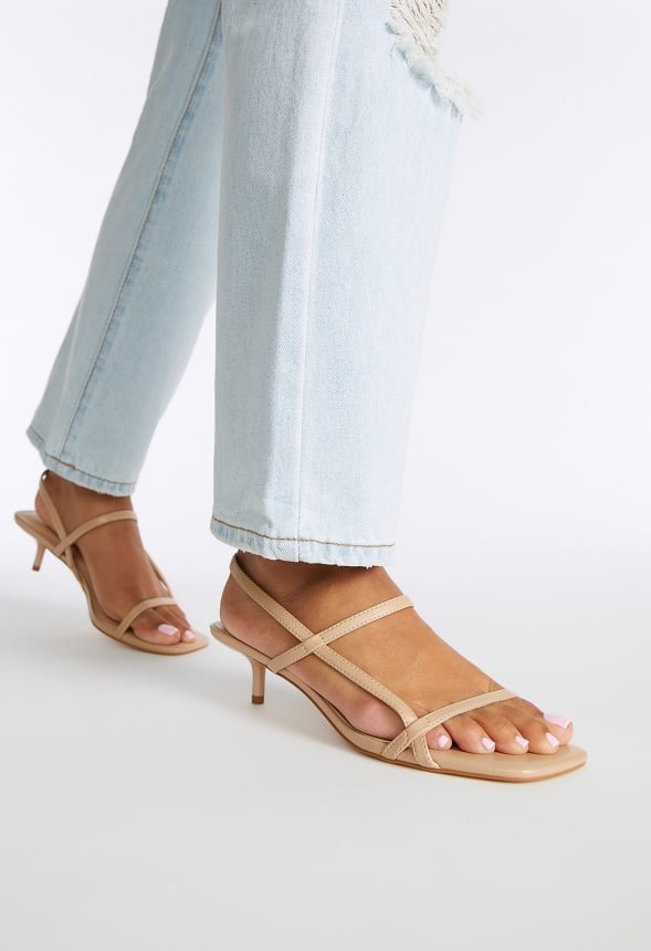 Nicole Heeled Sandal New Nude
