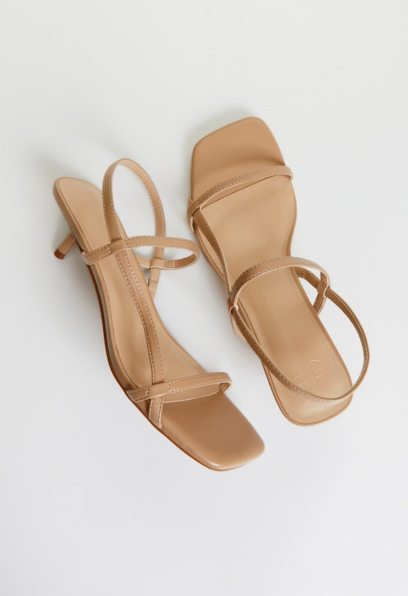 Nicole Heeled Sandal New Nude