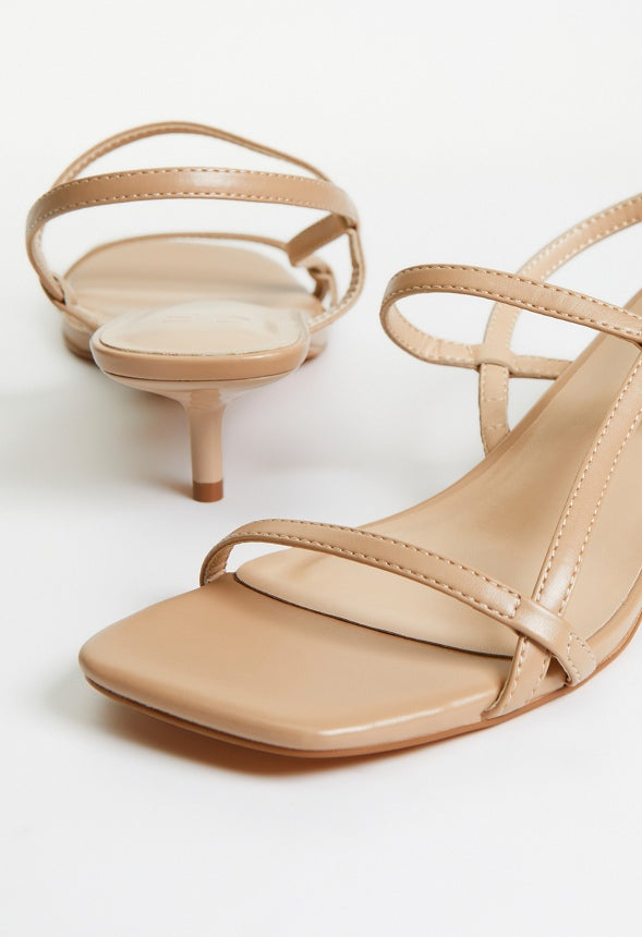 Nicole Heeled Sandal New Nude