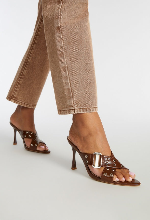Sonia Heeled Sandal Chocolate Lab