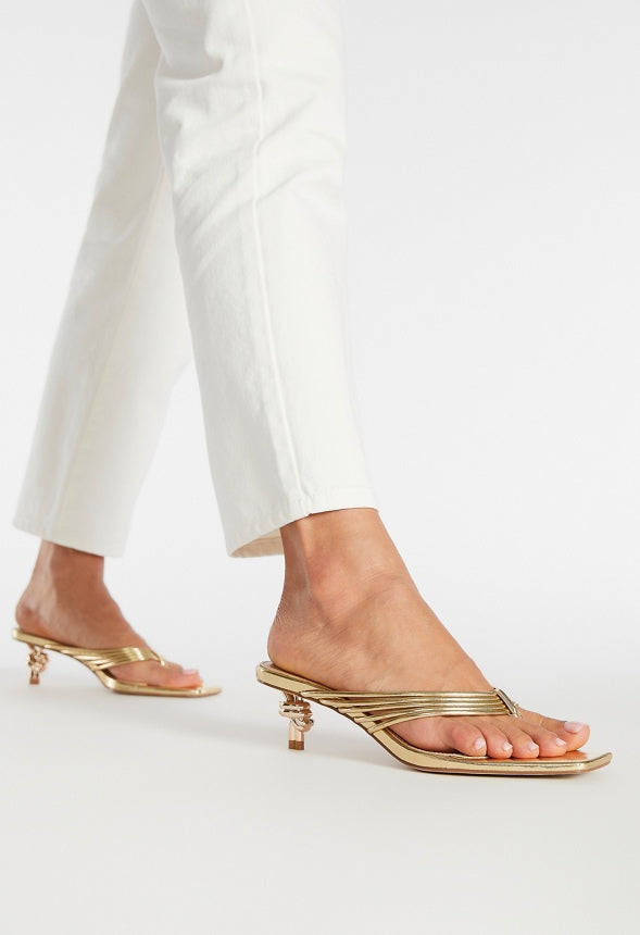 Vivi Heeled Sandal Gold