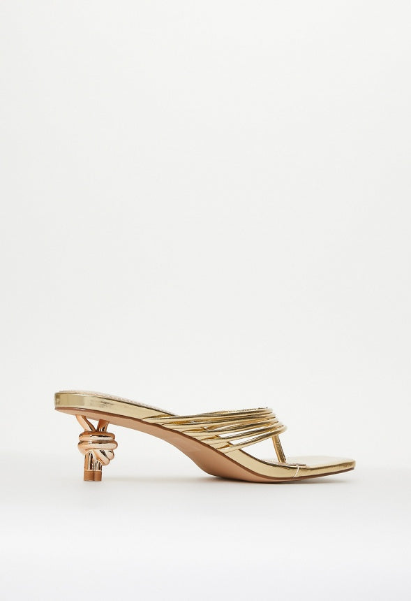 Vivi Heeled Sandal Gold