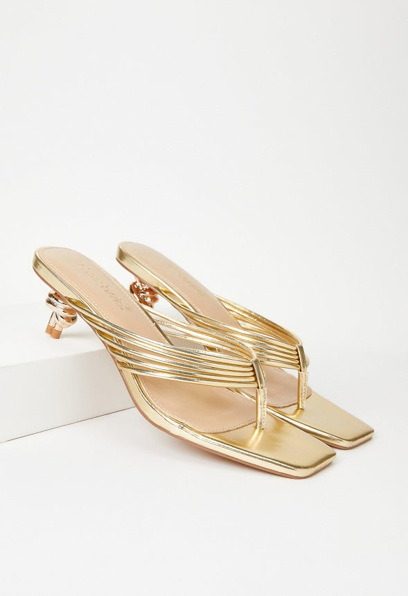 Vivi Heeled Sandal Gold